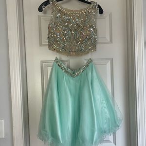 Two Piece Homecoming Formal Prom Dress size XS